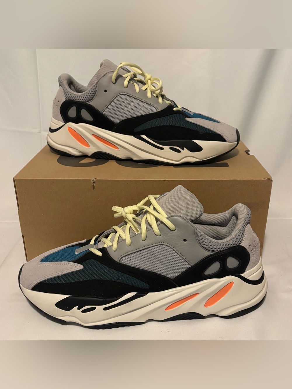 Adidas Yeezy Boost 700 Wave Runner Solid Grey Core Black B75571 Size 14.5